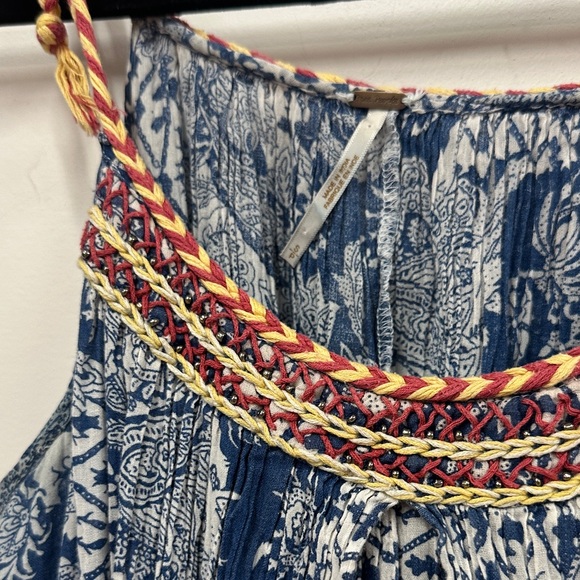 Free People Blue and White Maxi Dress - Picture 8 of 10